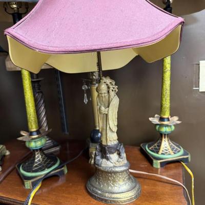 Sale Photo Thumbnail #8: Antique Soapstone Lamp