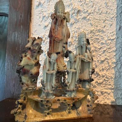Sale Photo Thumbnail #18: Large Asian soapstone figurine