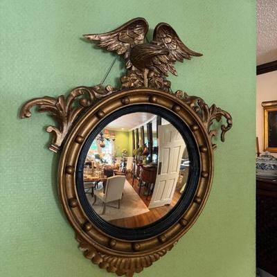 Sale Photo Thumbnail #1: English Bull's Eye Mirror Circa 1840