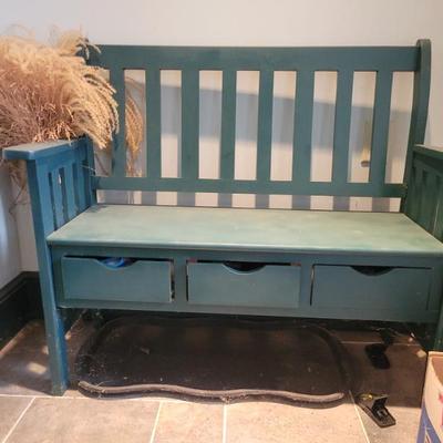 Sale Photo Thumbnail #23: Hallway bench with storage. $40