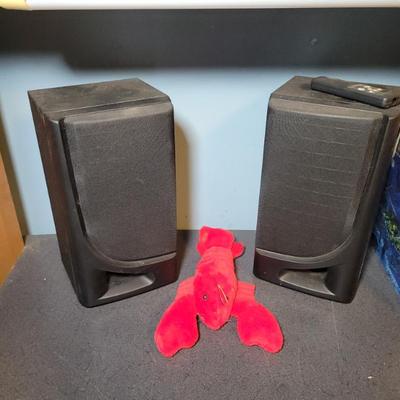 Sale Photo Thumbnail #32: Just a lobster hanging out with some bookshelf speakers