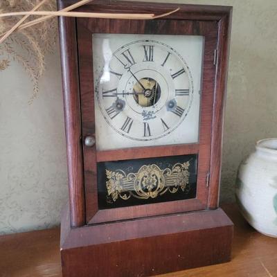 Sale Photo Thumbnail #61: Seth Thomas Mantle clock. $60