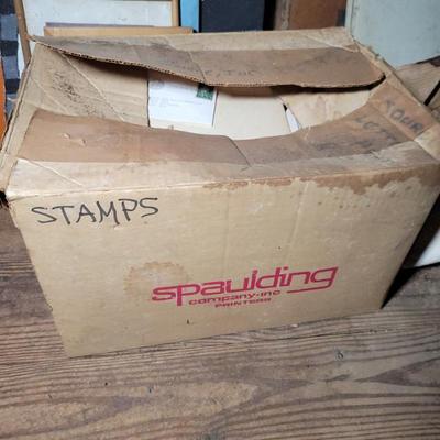 Sale Photo Thumbnail #28: Huge box labeled "stamp collection"
Buy parts or the whole box.