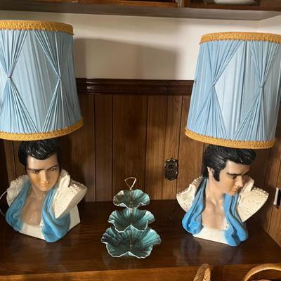 Sale Photo Thumbnail #2: MCM Elvis Lamps.