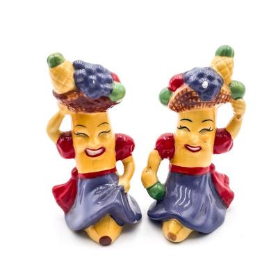 Sale Photo Thumbnail #163: Clay Art "Carmen Miranda" Style Banana Salt & Pepper Shakers