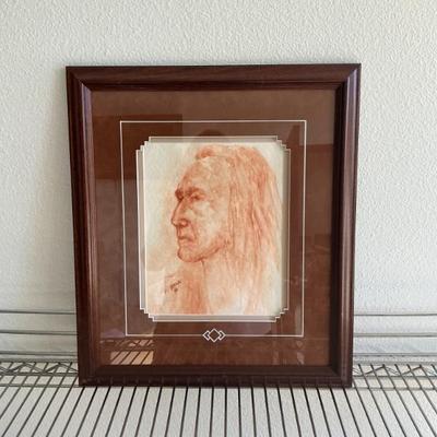 Sale Photo Thumbnail #106: Framed Portrait by E. Ozawa (1996)