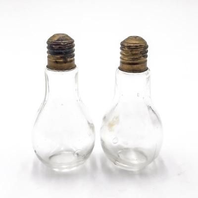 Sale Photo Thumbnail #72: Lightbulb-Shaped Salt and Pepper Shakers