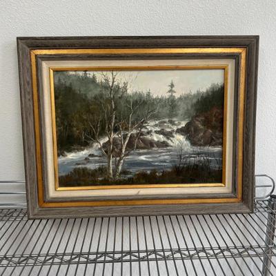 Sale Photo Thumbnail #77: Original Oil on Canvas Board Painting by Robert Wee