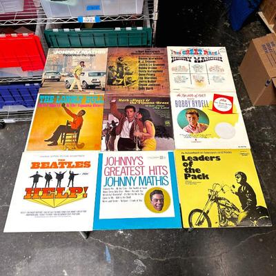 Sale Photo Thumbnail #97: Lot of 9 Vintage 1960s Pop LPs featuring The Beatles