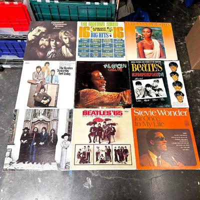 Sale Photo Thumbnail #307: Lot of 9 LPs ft. 4 Beatles Albums, CCR, Al Green & More