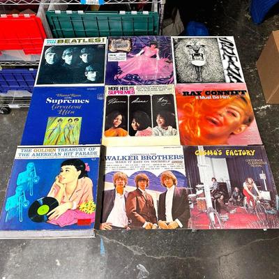 Sale Photo Thumbnail #306: Lot of 9 Classic Rock & Soul LPs ft. Beatles, CCR, Supremes
