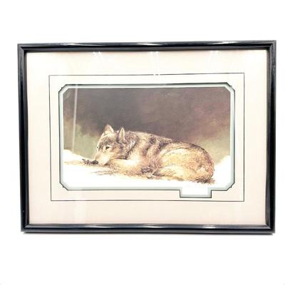 Sale Photo Thumbnail #253: Signed Limited Edition Print “Male Timber Wolf Study” by Morten E. Solberg 1991