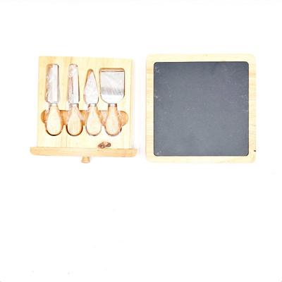 Sale Photo Thumbnail #218: Servappetit Slate & Wood Cheese Board Set w/ Utensils