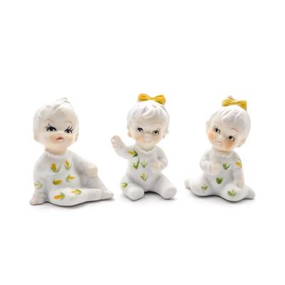 Sale Photo Thumbnail #151: Set of 3 Vintage Flambro Porcelain "Piano Baby" Style Figurines