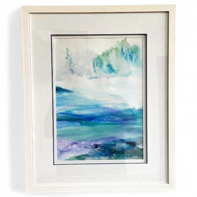 Sale Photo Thumbnail #55: Original Abstract Watercolor by E. Ozawa (2001)
