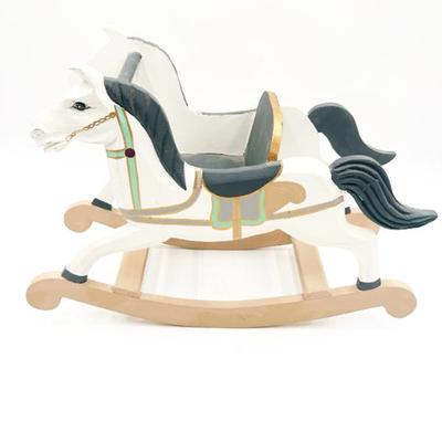 Sale Photo Thumbnail #202: Hand-Painted Wooden Rocking Horse