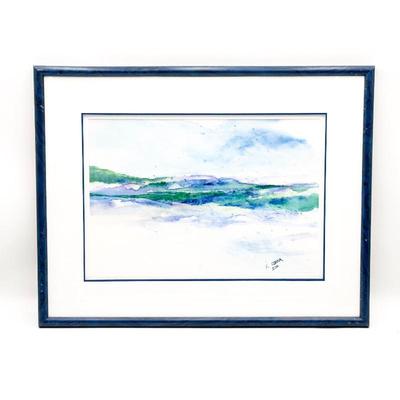 Sale Photo Thumbnail #277: E. Ozawa Original Watercolor Landscape – 2001