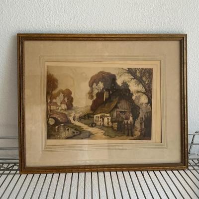 Sale Photo Thumbnail #90: Louis Haumont "A Cottage By the Road" Print