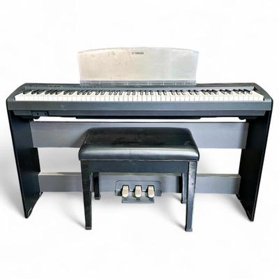 Sale Photo Thumbnail #1: Yamaha P-95 Digital Piano w/ Weighted Keys & Matching Bench