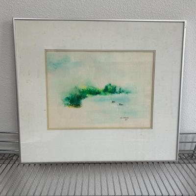 Sale Photo Thumbnail #75: Original Watercolor Painting by E. Ozawa