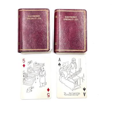 Sale Photo Thumbnail #113: Electronic Specialty Co. Cases w/ 1950s Cheer Up! Playing Cards
