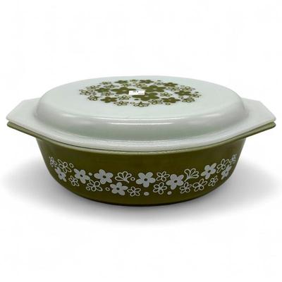 Sale Photo Thumbnail #22: Spring Blossom PYREX Casserole Dish w/ Lid