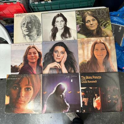 Sale Photo Thumbnail #260: Lot of 18 Folk/Pop LPs Featuring a 7-Album Judy Collins Set