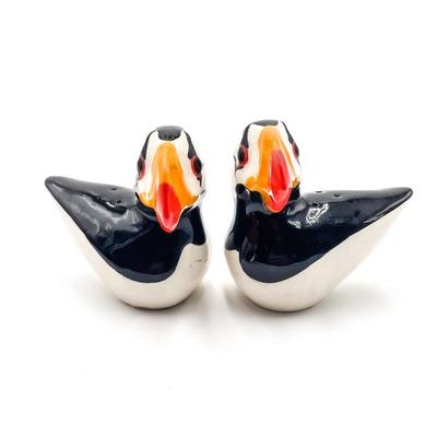 Sale Photo Thumbnail #162: Carlyle Design Ceramic Puffin Bird Salt & Pepper Shakers