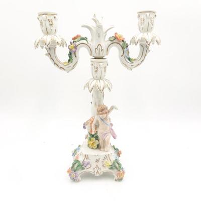 Sale Photo Thumbnail #185: Dresden Porcelain Putti Candelabra