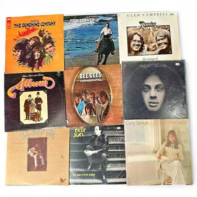 Sale Photo Thumbnail #54: Lot of 9 Vintage 70s & 80s Rock/Pop Vinyl LPs