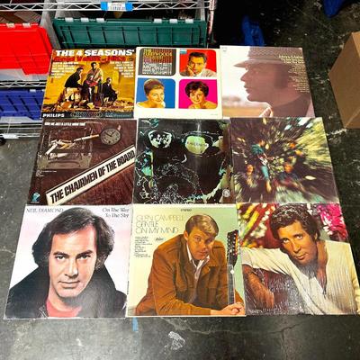Sale Photo Thumbnail #308: Lot of 9 Vintage Rock & Pop LPs