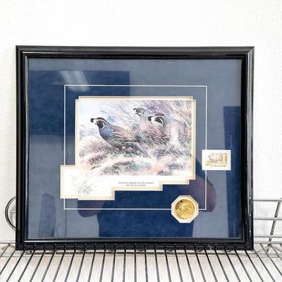 Sale Photo Thumbnail #275: Joe Garcia Lithograph – California Upland Game Bird Stamp 93–94