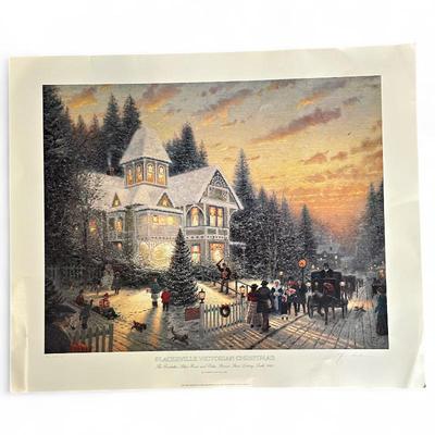 Sale Photo Thumbnail #49: "Placerville Victorian Christmas" Limited Edition Print by Thomas Kinkade