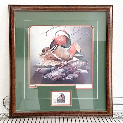 Sale Photo Thumbnail #273: Sherrie Russell Meline Lithograph – Mandarin Ducks (1992)