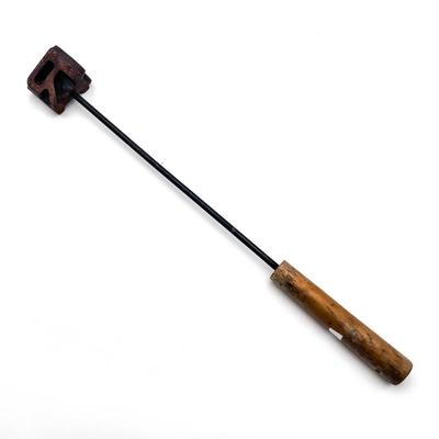 Sale Photo Thumbnail #130: Vintage MWR 3-Sided Cast Iron Steak Branding Iron