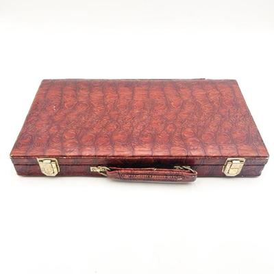 Sale Photo Thumbnail #199: Vintage Color Rummy Game in Alligator Case
