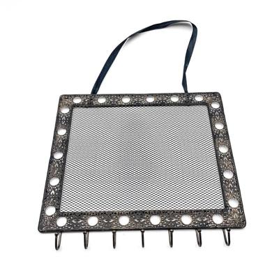 Sale Photo Thumbnail #129: Metal Mesh Wall Jewelry Organizer