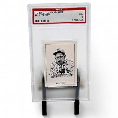 Sale Photo Thumbnail #165: 1950 Callahan HOF Bill Terry PSA 7