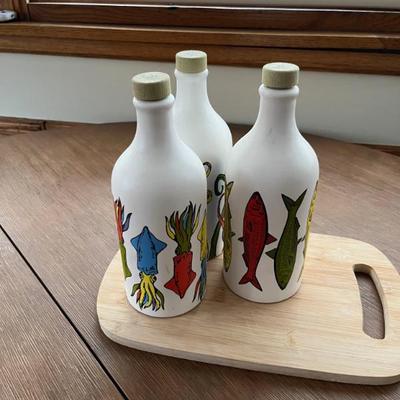Sale Photo Thumbnail #45: Decorative Bottles 9x3 (Set of 3) 