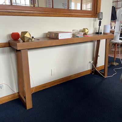 Sale Photo Thumbnail #35: Wood Hall Table 2nd pic