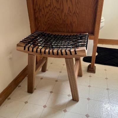 Sale Photo Thumbnail #38: Small Stool Cord Mesh Top (Set of 2) 18x14x16