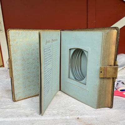 Vintage album with brass clasp 
