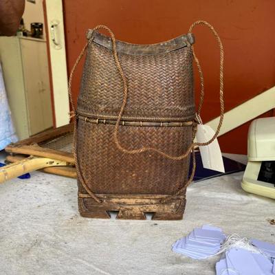 Vintage fish basket, antique