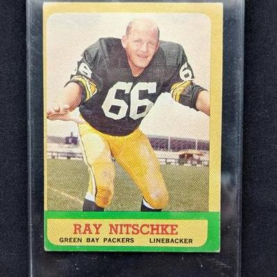 1963 Topps Ray Nitschke Rookie Card