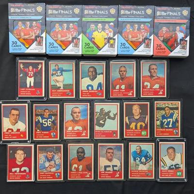 17 1963 Fleer Football Cards & 5 Soccer Sealed Factory New Cards