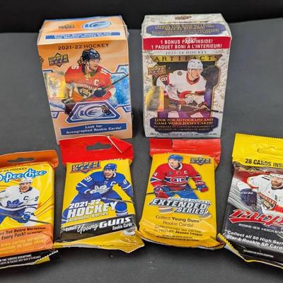 2 Upper Deck Hockey Blaster Boxes & 4 Hockey Packs, All Sealed/New