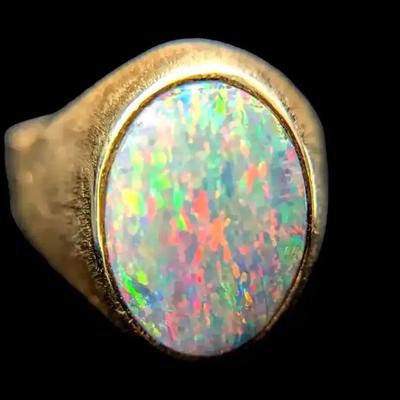 NAGL 14K Yellow Gold Opal Ring - #1222607