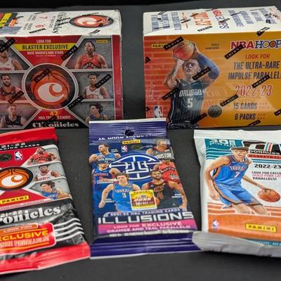 2 NBA Blaster Boxes & 3 Packs Factory New/Sealed Cards