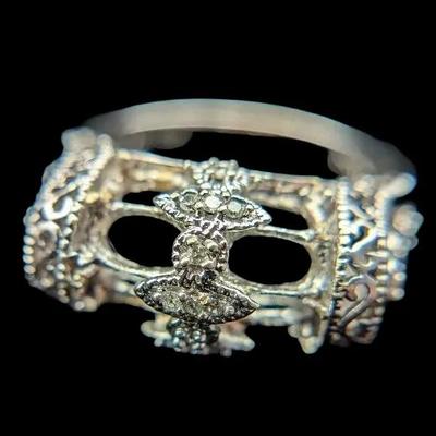 NAGL 14K White Gold Semi-Mount Diamond Ring - #1204672