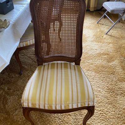 Sale Photo Thumbnail #124: High-end Henredon Dining table, caned back chairs, and buffet sideboard cabinet